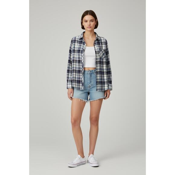 Vintage Woolrich Womens Button Down Plaid Flannel 100% Cotton Shirt Small 90s - Picture 1 of 7